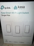 Tp-link Kasa Smart Wifi Light Switch KS200P3 3-PACK Single Pole Alexa/ Google. Fixed Price $35.00.