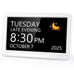 Raynic Date Clock, Digital With 12 Themes, 20 Alarms, Reminders, Sem.... Fixed Price $38.73.