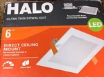 Halo Hlb 6" Square 3000K Color Temperature New Construction Remodel Canless. Fixed Price $15.00.