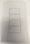 Lutron Palladiom Homeworks Wired Keypad HQWT-U-P4W-WH. Fixed Price $129.99.