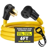 Relaxweex 10-50 50AMP Extension Cord Compatible With Nema Ft, Yellow. Fixed Price $71.99.