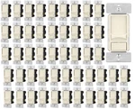 50 Pack, Eaton 300W Led Slide Dimmer Switch 3-WAY, Light Almond Cream SUL06P-LA. Fixed Price $104.99.