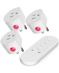 Wireless Remote Control Outlet, Surnice Mini Light Switch 1T+3R, White. Fixed Price $30.15.