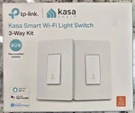 Tp-link Kasa Smart Wi-fi Light Switch 3-WAY HS210KIT Pack Alexa Compatible. Fixed Price $27.99.