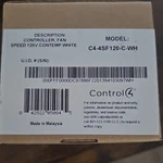 CONTROL4 C4-4SF120-C-WH 120V Fan Speed Controller Module, White. Fixed Price $100.00.