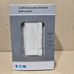 Eaton WBSD-010DEC-C1 0-10V Dimmer Switch 120/277V Decorator Slide Led 3-WAY. Fixed Price $29.99.