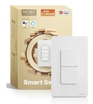 Moes Smart Double Light Switches, Wifi 2 Gang Single Pole Switch, Works W/ Alexa. Fixed Price $17.48.