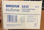 Broan Nutone 2 Switch, Function Control - 68W White. Fixed Price $20.00.