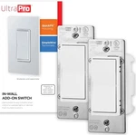 Ultrapro Add-on Switch Quickfit And Simplewire, In-wall White Rocker (2 Pack). Fixed Price $15.00.