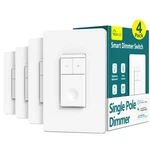 Treatlife Smart Dimmer Single Pole Wall Switch, 400W, White, Pack. Fixed Price $39.99.