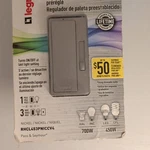 Legrand Radiant Preset Paddle/slide Dimmer Switch Nickel Sp RHCL453PNICCV4. Fixed Price $10.50.