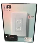 Lifx Smart Switch 2-BUTTON White Wi-fi In-wall Touch Light LFSPWHT1FUS. Fixed Price $15.95.