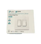 Kasa Smart Dimmer Switch 2-GANG HS220-2 Single Pole Tp-link Wi-fi Light. Fixed Price $39.99.