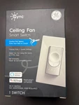 Ge Cync Alexa Google Wi-fi Smart Ceiling Fan Switch Neutral Wire Req. #93128847. Fixed Price $19.99.