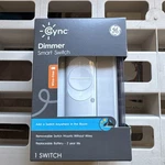 Ge Smart Dimmer Light Switch, Wire-free, Bluetooth Wi-fi. Fixed Price $13.95.