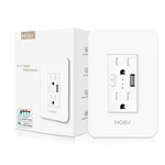 Moes Wifi Smart Wall OUTLET,15A Divided Control 2 Socket With Usb Int.... Fixed Price $33.40.