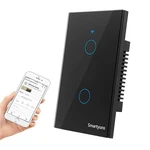 Wifi Smart Touch Light Switch - 2 Gang, Us Standard, Tempered Glass Panel, Ti.... Fixed Price $33.11.