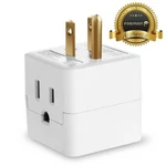 Fosmon 3 Outlet Extender Indoor Grounded Ac Power Wall Tap Travel Adapter Plug. Fixed Price $9.99.
