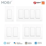 Moes Zigbee Smart Single Pole Wall Light Switches Alexa Google App Remote. Fixed Price $20.79.