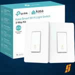 (2 Switches) Tp-link Kasa Smart Wi-fi Light 3 Way HS210 Kit 2.4GHZ. Fixed Price $27.99.