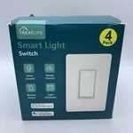Treatlife Smart Light Switch Pack 2.4GHZ Model SS01S Alexa Google Assistant. Fixed Price $49.76.
