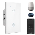 Bseed Smart Light SWITCH,2 Touch Gang-wifi, White-wifi. Fixed Price $34.45.