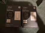 (2) By General Electric On/off Smart Wi-fi Switchs New Alexa & Google. Fixed Price $35.00.