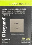 Legrand ARUSB30PDM4 Fast + Usb-c Outlet *ultra Charging. Fixed Price $75.00.