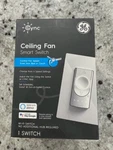 Ge Cync Alexa Google Wi-fi Smart Ceiling Fan Switch Neutral Wire Req. #93128847. Fixed Price $39.99.