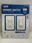 Feit Electric Dimmer Switch 2 Pack Single Or 3-WAY 689406 Led Compatible BS3. Fixed Price $35.00.