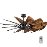 Progress Lighting Springer 52-IN Bronze Ceiling Fan: 12 Distressed Walnut Blades. Fixed Price $538.00.
