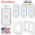 Nexete Smart Wifi Light Switch Remote Alexa Google Voice Control Life App. Fixed Price $27.97.