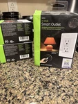 Ge In-wall Smart Duplex Outlet ZW1001 Z-wave 12721 White Nib Each. Fixed Price $20.00.