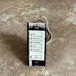 Lutron RALB-5W-RL Radiora Classic Button Keypad White Used. Fixed Price $30.00.