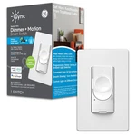 48733 By Ge Smart Motion-sensing Dimmer Switch With Occupancy Sensor, White. Fixed Price $58.99.