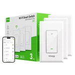 Ghome Smart Switches For Lights, Wifi Single Pole Switch, White. Fixed Price $55.65.