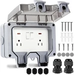 Outdoor Outlet Box Waterproof With On-off Switch And Indicator LIGHT,15A 250V.... Fixed Price $34.44.