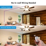 Wireless Light Switch And Receiver Kit, No In-wall Wiring Required, Remote Co.... Fixed Price $29.56.