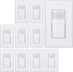 Everelectrix 10 Pack Motion Sensor Light Switch, Neutral Wire Required, Single. Fixed Price $189.40.