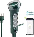 Hbn Outdoor Smart Plug 6 Grounded Outlets IP44 Wi-fi For String Light/decoration. Fixed Price $31.01.