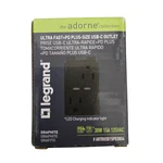 Legrand Adorne Ultra-fast 30W Usb-c Outlet 15A 125VAC Model ARTRUSB15PD30G4. Fixed Price $49.99.