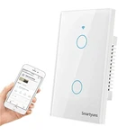 Wifi Smart Wall Light - White, Tempered Glass Panel Touch Switch, 2 Ga.... Fixed Price $32.32.