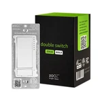 Zooz Series Z-wave Long Range Double Switch ZEN30 800LR (white) For Light &. Fixed Price $40.95.