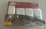 New Holiday Living 3 Piece Remote Control Electric Outlet Receptacles #28064 Nib. Fixed Price $12.00.