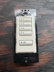 Lutron SG-4SN 5-BUTTON Push Light Control Wall Switch White. Fixed Price $55.00.