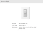 Lutron Radiora 2 Cl Hybrid Keypads RRD-HN6BRL-SW Brand New $449.00/EACH. Fixed Price $449.00.