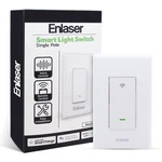 Enlaser Smart Light Switch, Single Pole, Voice/remote Control, Easy Installation. Fixed Price $15.99.