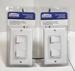2 New - Broan Two Switches / Function Control Model P68W White. Fixed Price $29.99.