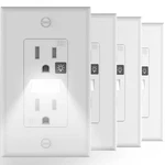 Sozulamp Receptacle Outlet With Night Light,white Standard Decorator Electrical. Fixed Price $47.57.