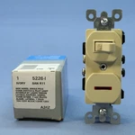Leviton Ivory Commercial Toggle Wall Switch 15A W/pilot Light 5226-I-R41 Boxed. Fixed Price $11.16.